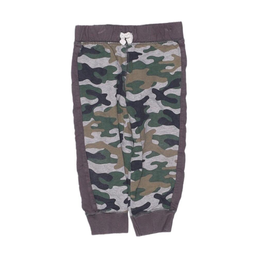 Carter’s Camo Print Jogger Sweatpants Baby Boy 12M Grey